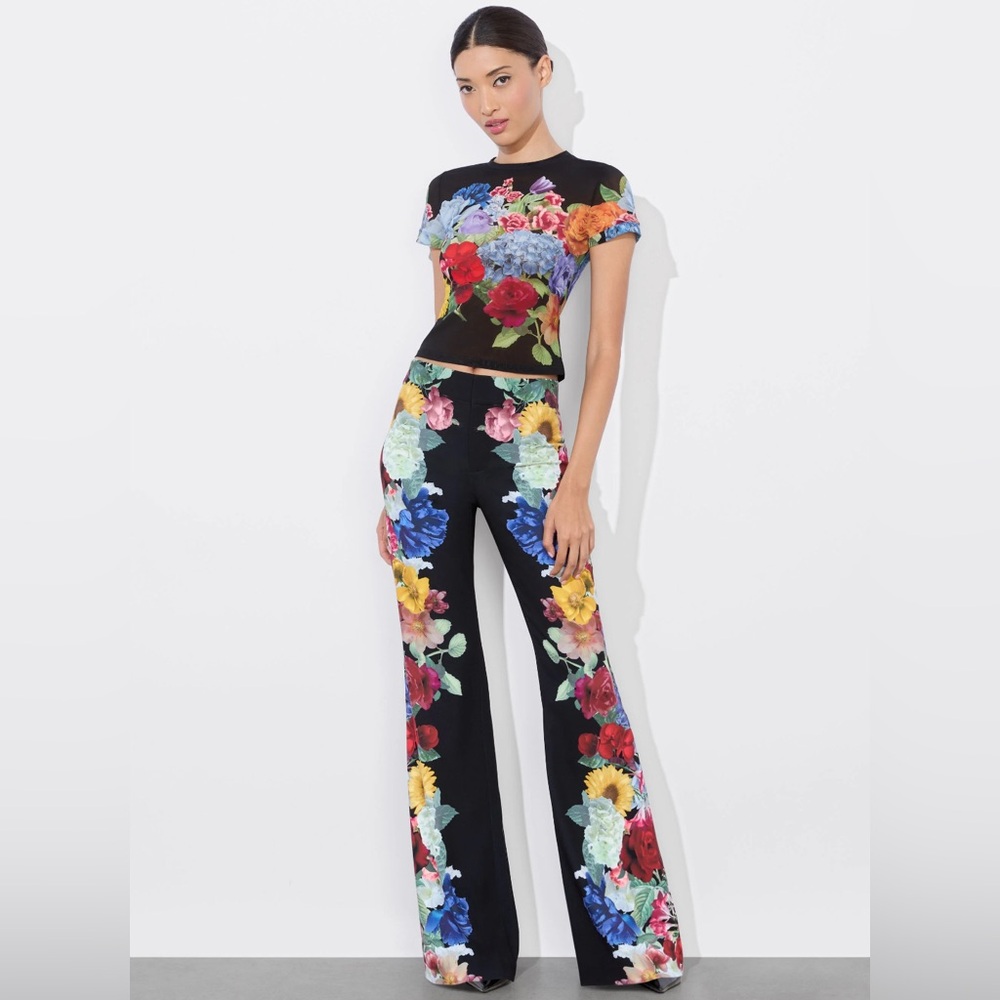 Alice + Olivia Andrew Mid Rise Pants. - Picture 2 of 12